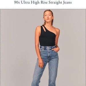 Abercrombie 90s Ultra High Rise Straight Jeans